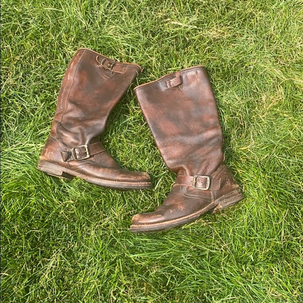 Frye Veronica Engineer Boots, Sz. 9